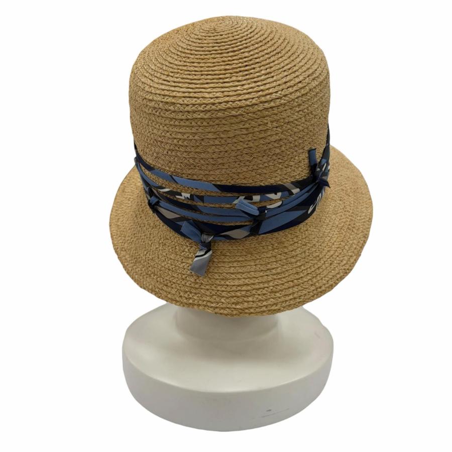 HERMES（エルメス） 極美品☆HERMES シルク使い ラフィア ストロー