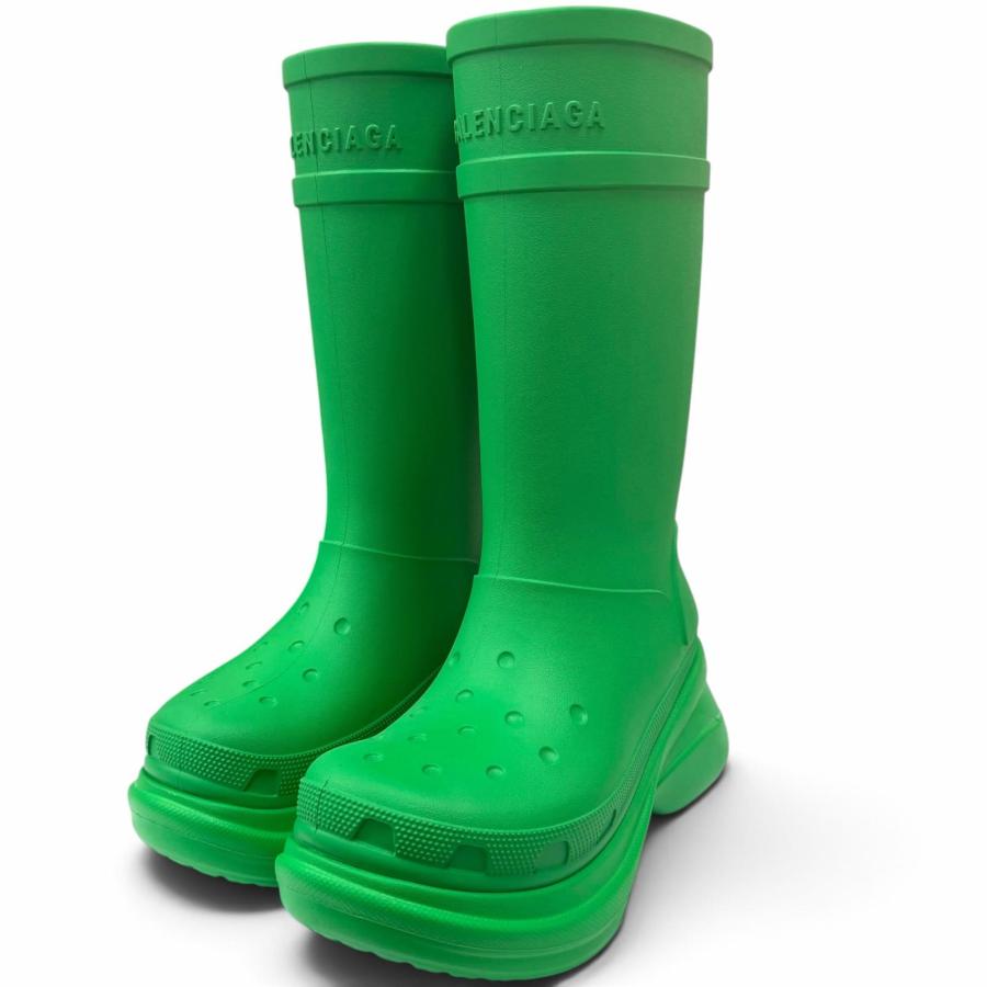 バレンシアガ×クロックス　ラバーブーツ 未使用品□BALENCIAGA Crocs バレンシアガ クロックス ラバー RUBBER