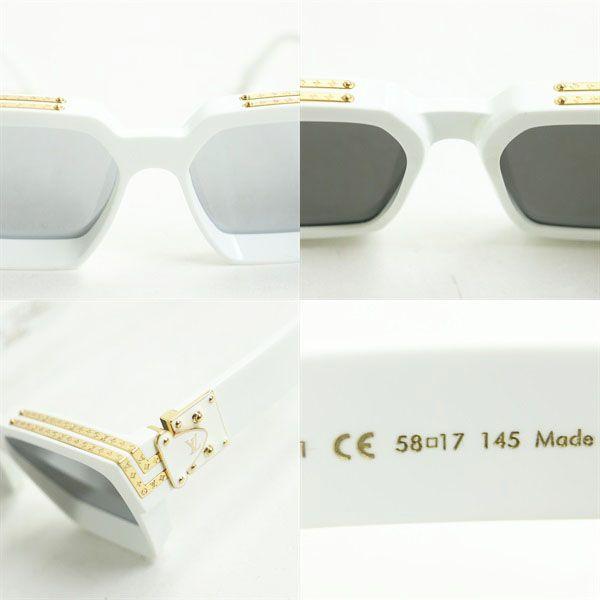 極美品□伊製 ルイヴィトン Z1166E 9F1 M0169 ミリオネア ホワイト