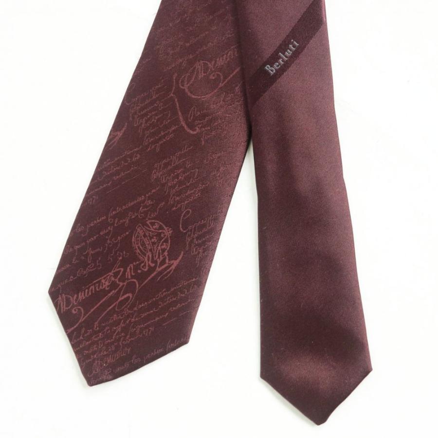 ベルルッティ　ネクタイ BERLUTI (ベルルッティ) 5層構造 ジャカード スクリット