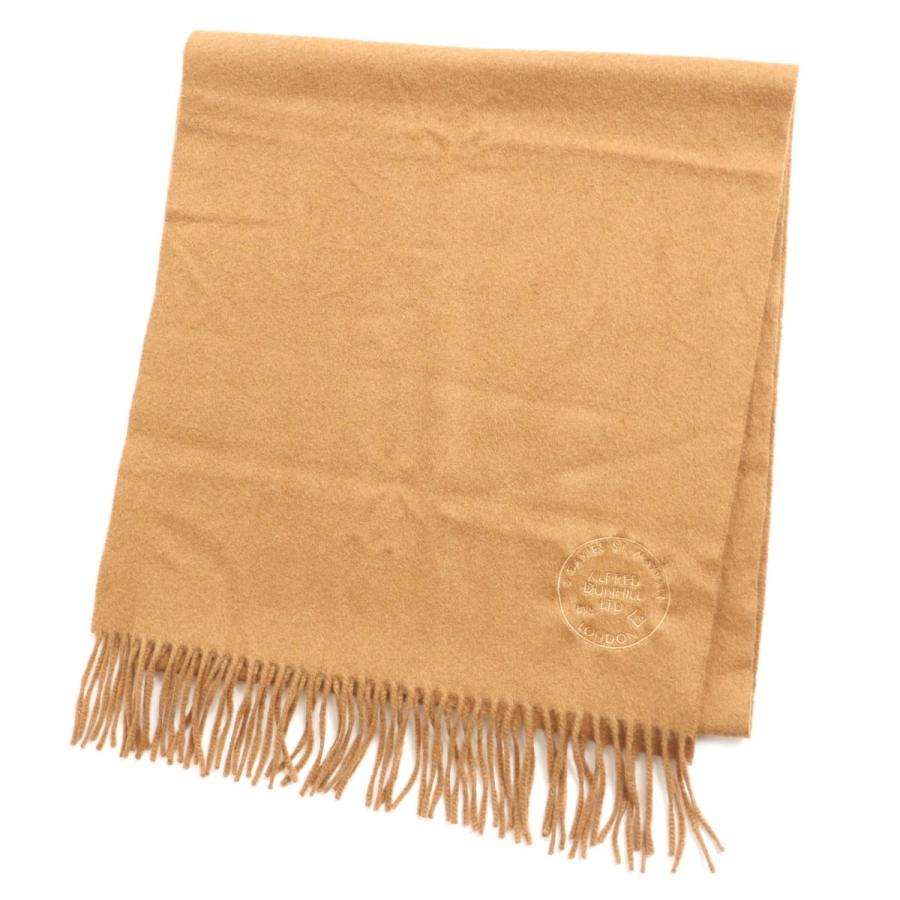 美品 スコットランド製 Dunhill ダンヒル カシミヤ100 ロゴ エンブロイダード フリンジ マフラー ストール ブラウン メンズ A06 St405 16 Greenヤフーショッピング店 通販 Yahoo ショッピング