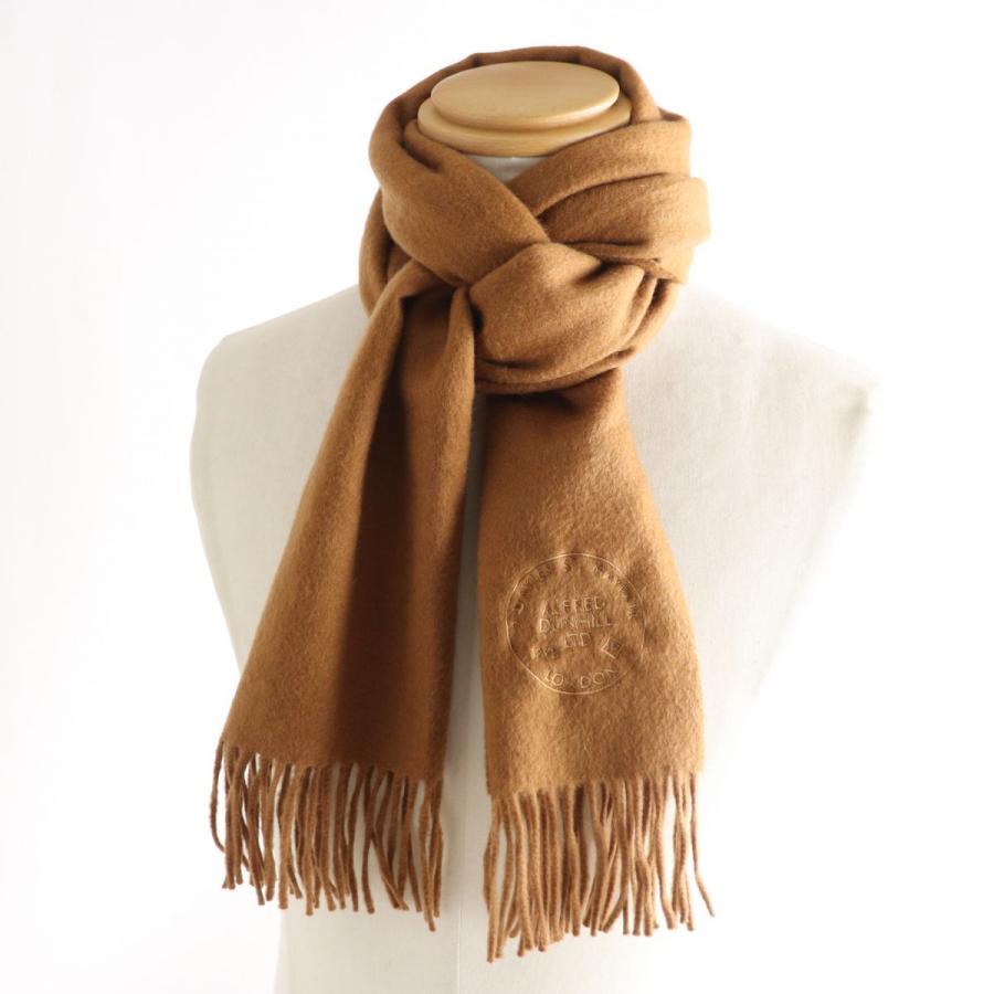 美品 スコットランド製 Dunhill ダンヒル カシミヤ100 ロゴ エンブロイダード フリンジ マフラー ストール ブラウン メンズ A06 St405 16 Greenヤフーショッピング店 通販 Yahoo ショッピング