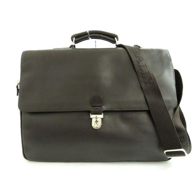 美品○本革 バリー BALLY 2WAY オールレザー ブリーフケース