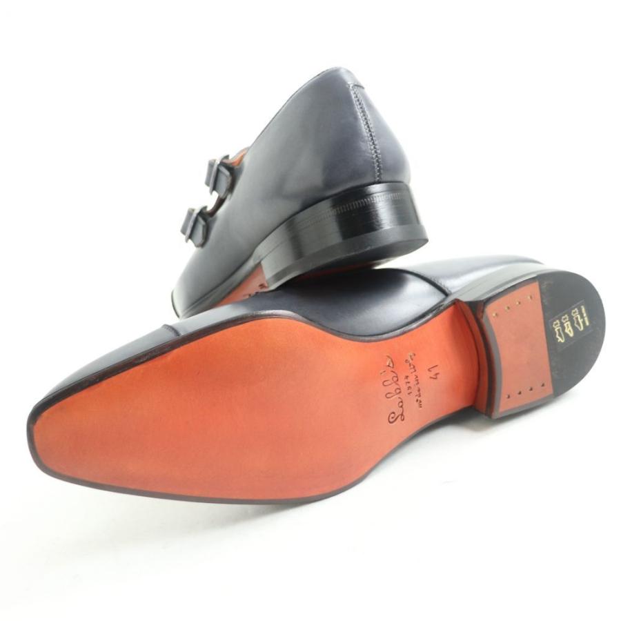 未使用品□伊製 LOBBS ロブス 3142 ストレートチップ キャップトゥ 