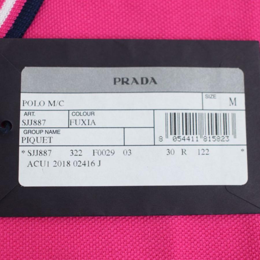 未使用品☆プラダ PRADA SJJ887 鹿の子 コットン100％ 半袖 ポロシャツ