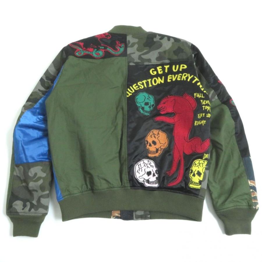 極美品○定価52800円 16AW ディーゼル カモフラ スカル パッチワーク  