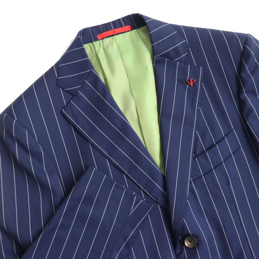極美品△正規品 ISAIA イザイア ストライプ柄 シングル 極美品△正規品 ISAIA イザイア ストライプ柄 シングル