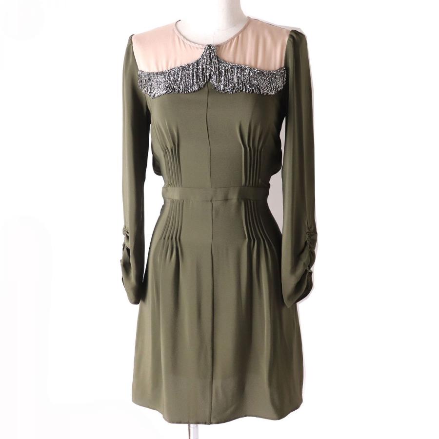 未使用品△定価206,800円 N°21 ヌメロヴェントゥーノ 胸元ビーズ装飾  