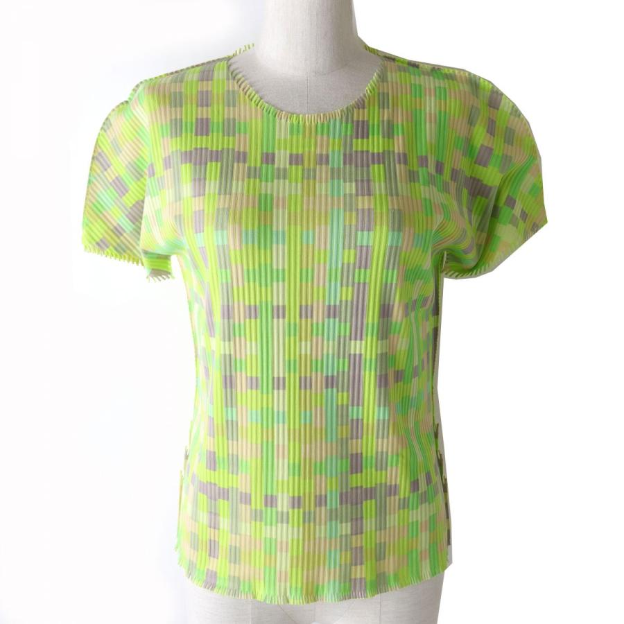 極美品△正規品 プリーツプリーズ A-POC PP52LK942 モザイク柄