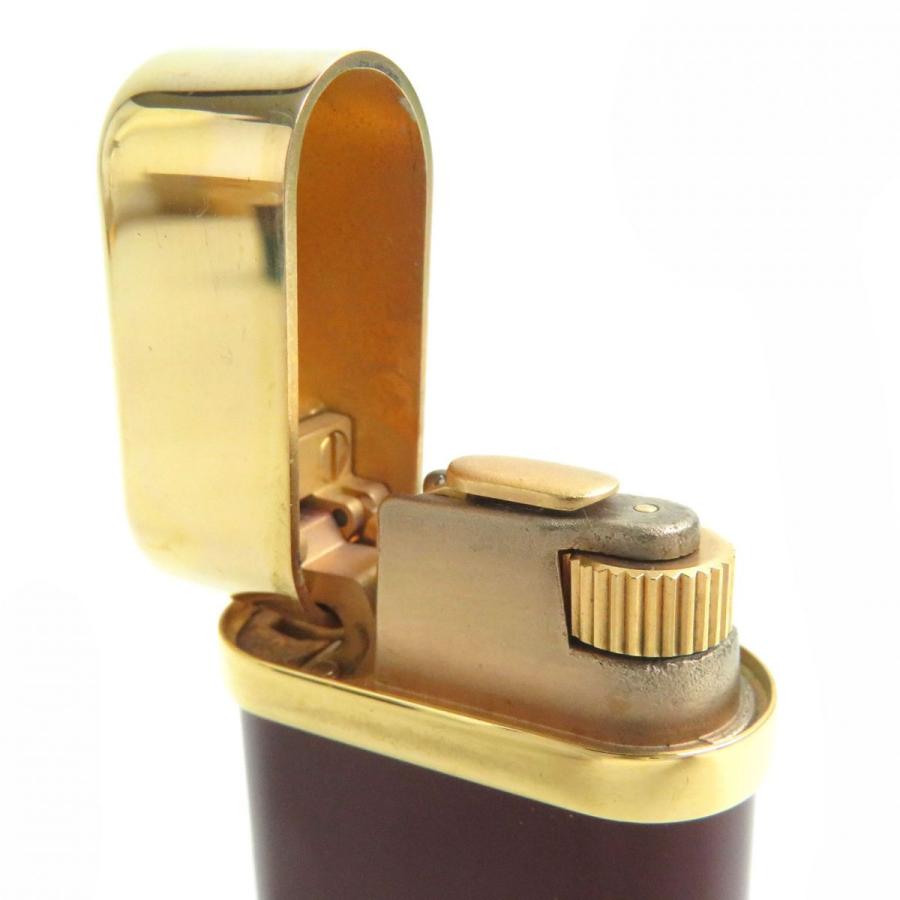 美品△Cartier カルティエ ゴドロン ラッカー ローラー式 ガスライター 