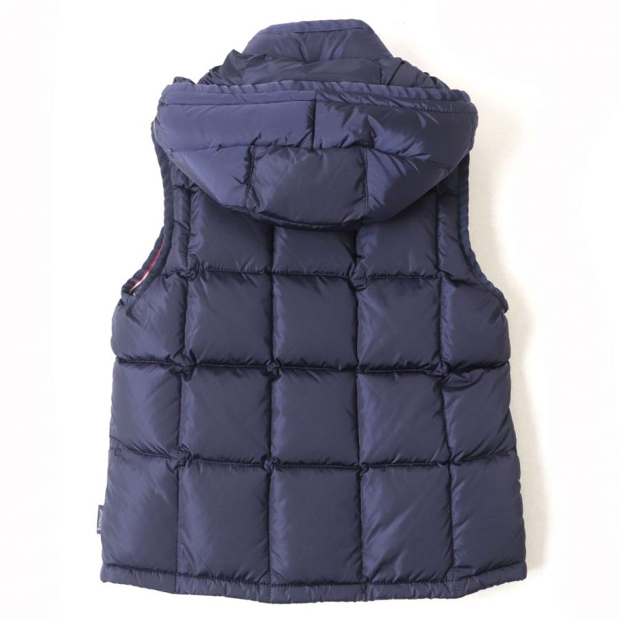 良品△正規品 MONCLER モンクレール TAPAJOS GILET トリコロール フード付き スナップボタン×ZIP UP ダウンベスト ネイビー  0 メンズ