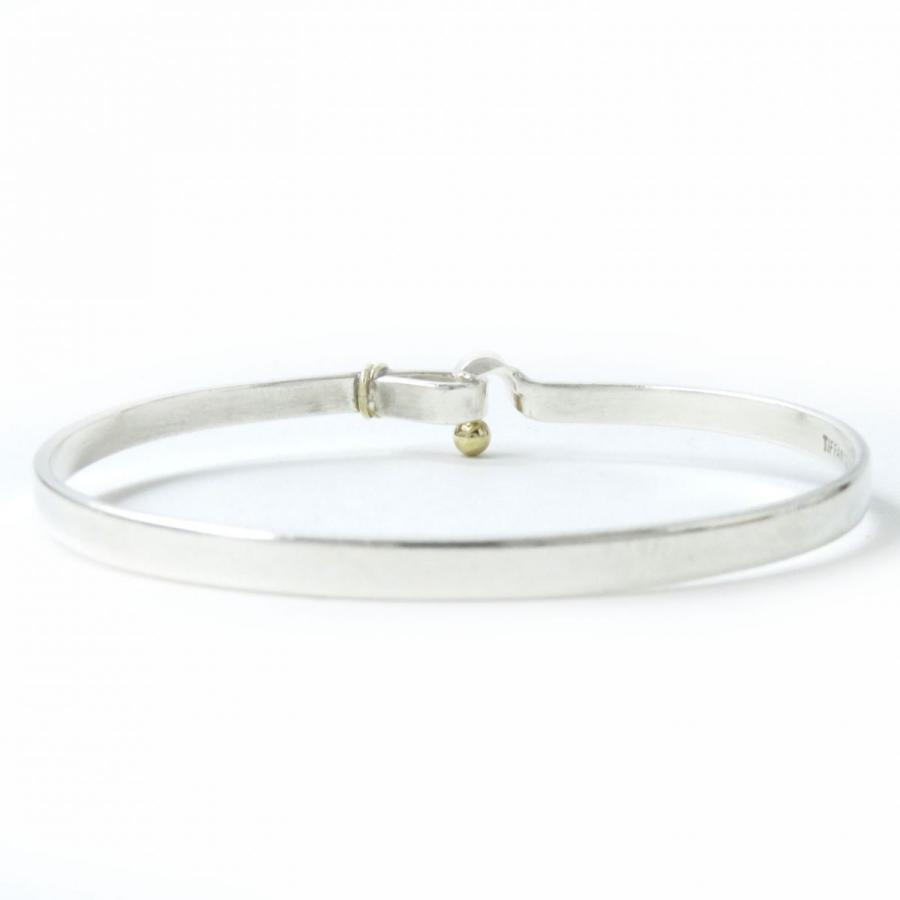 良品△Tiffany&Co. ティファニー フック&アイ 925×750 コンビ バングル/ブレスレット シルバー×ゴールド 総重量:12.4g 箱・保袋付き 良品△Tiffany&Co. ティファニー フック&アイ 925×750 コンビ バングル/ブレスレット シルバー×ゴールド 総重量:12.4g 箱・保袋付き