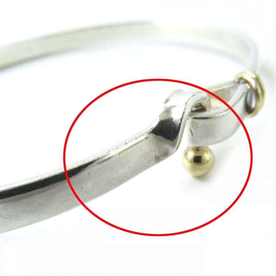 良品△Tiffany&Co. ティファニー フック&アイ 925×750 コンビ バングル/ブレスレット シルバー×ゴールド 総重量:12.4g 箱・保袋付き 良品△Tiffany&Co. ティファニー フック&アイ 925×750 コンビ バングル/ブレスレット シルバー×ゴールド 総重量:12.4g 箱・保袋付き