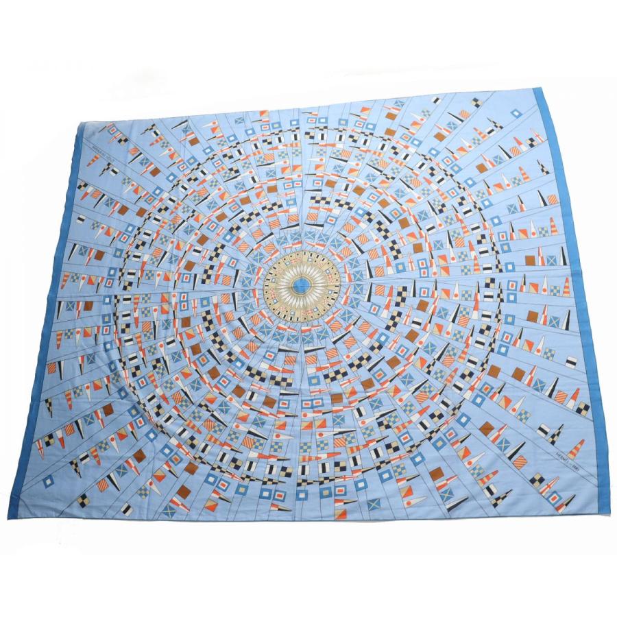 HERMES 未使用品△正規品 エルメス DRAPEAUX AU VENT 世界国旗 大判 