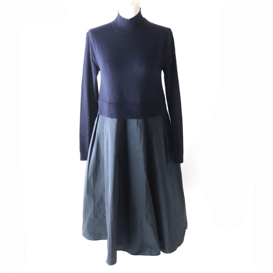 極美品△正規品 JIL SANDER NAVY ジルサンダー ネイビー レディース 