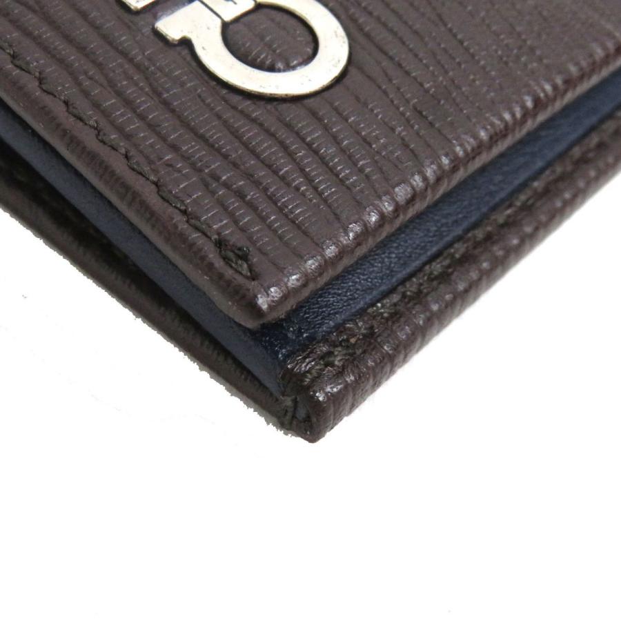 極美品△Salvatore Ferragamo フェラガモ IY-66A069 ダブル