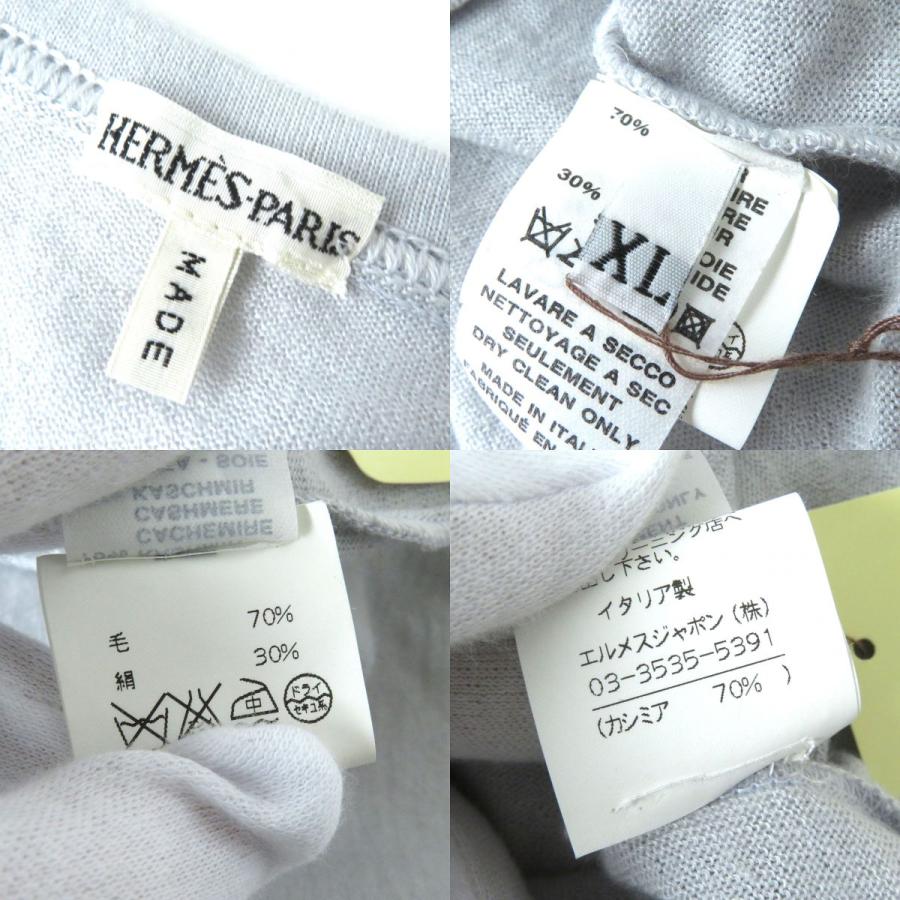 未使用品△正規品 HERMES エルメス マルジェラ期 カシミヤ70％ シルク 