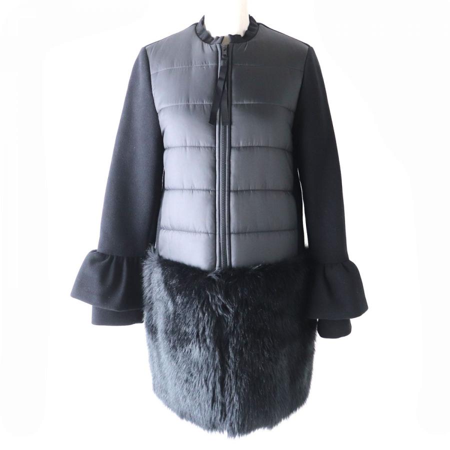 ヨーコチャン YOKO CHAN コート 限定 ノーカラー フリル