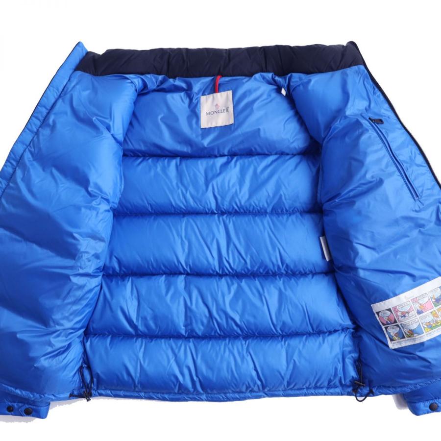 モンクレール MONCLER ジャケット アウター 水色 紺色 S相当 MONCLER（ダウンジャケット ・ ブルー・ネイビー/青色系）のフリマ