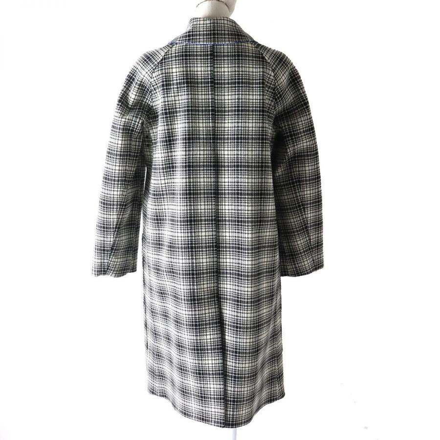BURBERRY バーバリーダブルフェイスウールコートチェック胡桃ボタン BURBERRY バーバリーダブルフェイスウールコートチェック胡桃ボタン