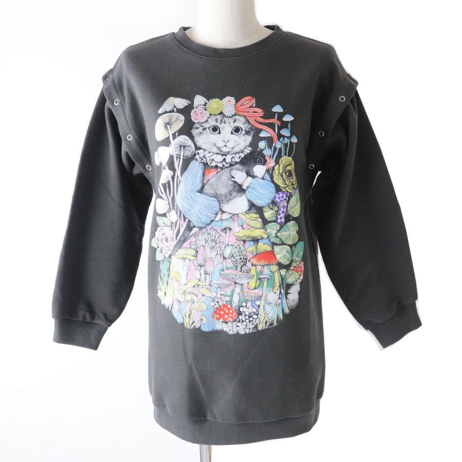 極美品△正規品 GUCCI グッチ 596233 ヒグチユウコ キャットプリント 2WAY トレーナー/ワンピース キッズ 10 グレー×マルチカラー  伊製 :e13-st30320-02662:GREENヤフーショッピング店 - 通販 - Yahoo!ショッピング