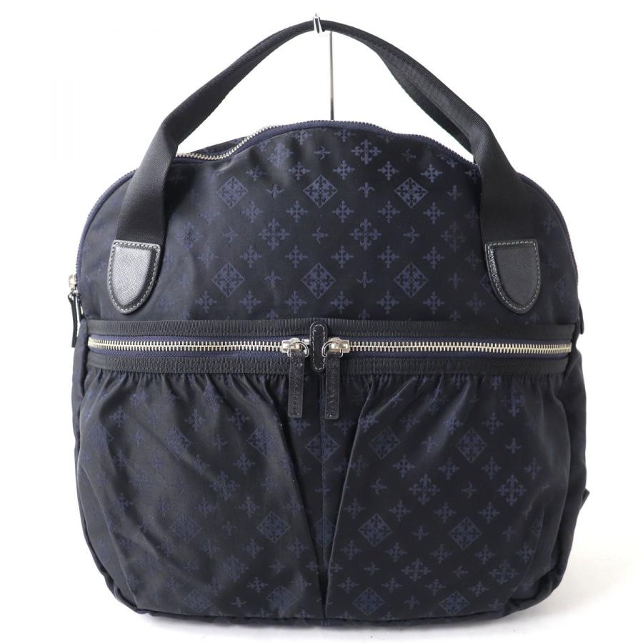 美品 ラシット リュックサック フォートラベラー ブラック ナイロン×レザー 美品 ラシット リュックサック フォートラベラー ブラック ナイロン