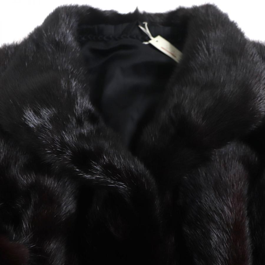 極美品▽SAGA MINK サガミンク 逆毛 本毛皮コート ダーク 極美品▽SAGA MINK サガミンク 逆毛 本毛皮コート ダーク