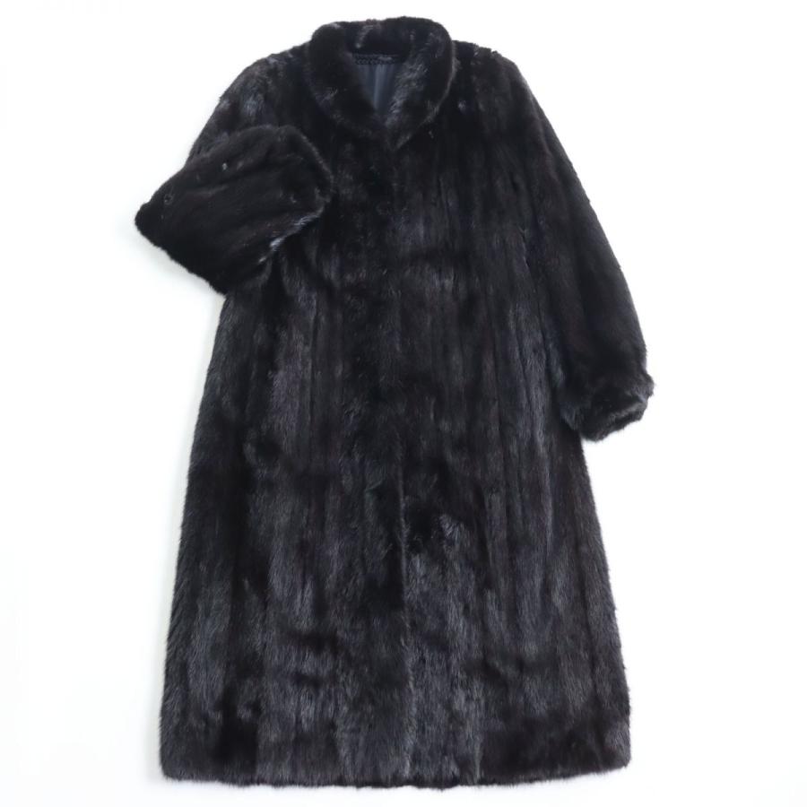 サガミンク ファーコート 毛皮 ロング丈 毛並み◎ ゆったり レディース 11 サガミンクロングコート11号毛皮