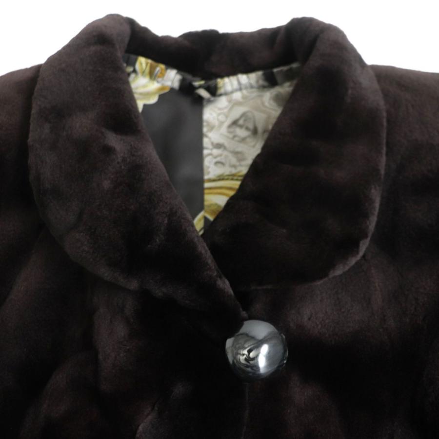 極美品▽SAGA MINK サガシェアードミンク 裏地スカーフ チェーン柄/総 