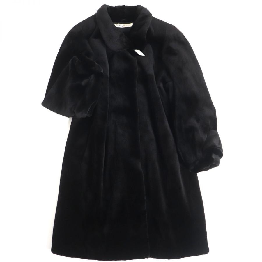美品▽Altima アルティマ MINK シェアードミンク 本毛皮セミロング  