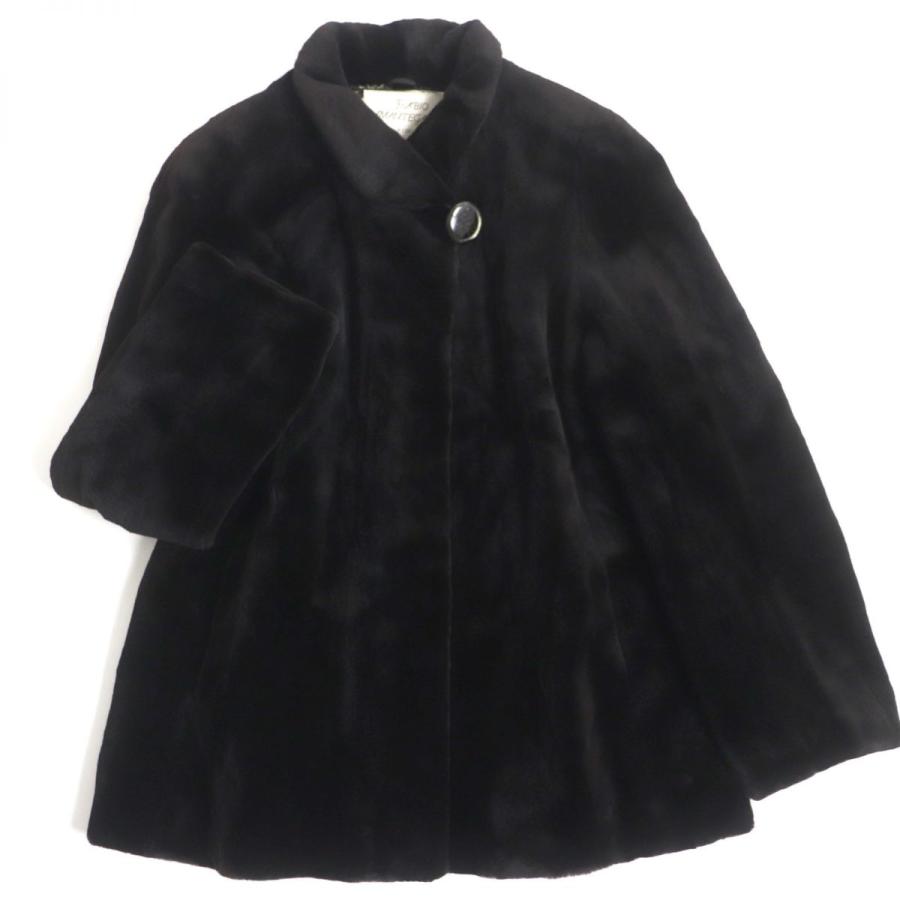 極美品▽FABIO MANTEGAZZA SAGA MINK サガシェアードミンク 裏地総柄  