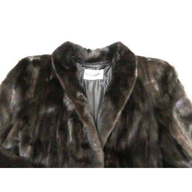 極美品▽USA製 BLACKGLAMA MINK ブラックグラマミンク 本毛皮超ロング 