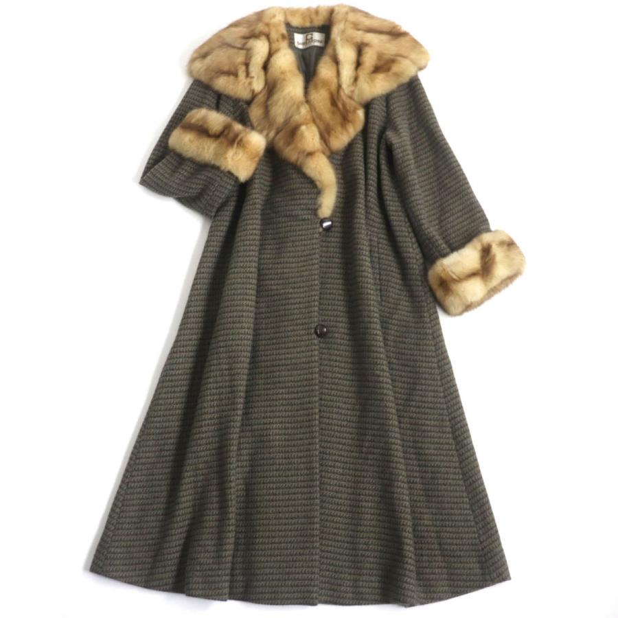 ドンドン見直し】極美品▽SABLE ロシアンセーブル×カシミヤ100