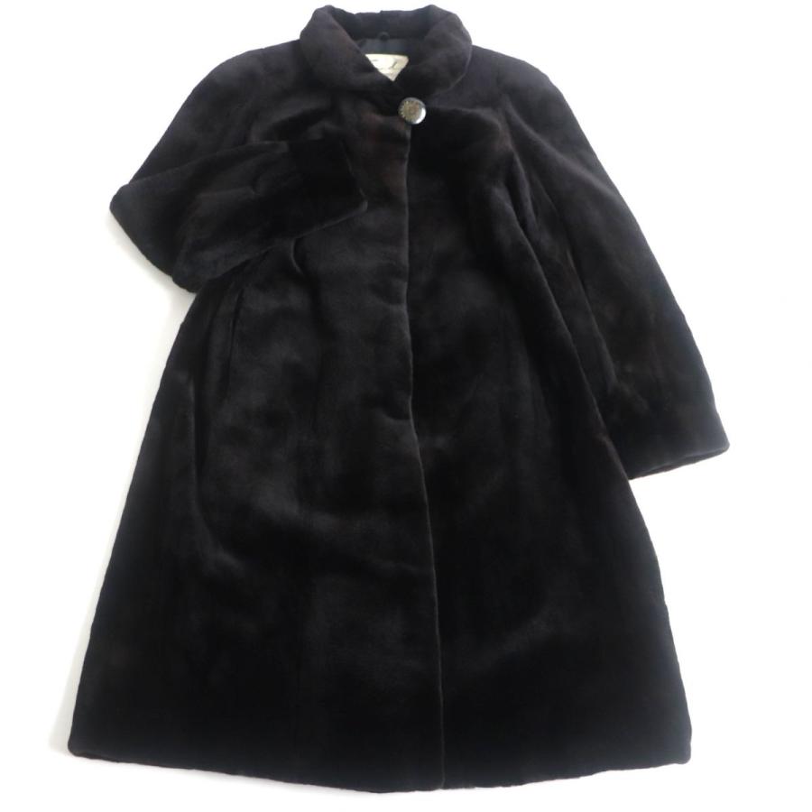 極美品◇ムーンバット ロイヤルサガミンク シェアードミンク 本毛皮 