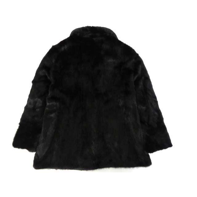 毛並み極美品▽MINK ミンク×レザー リバーシブル 本毛皮コート メンズ 