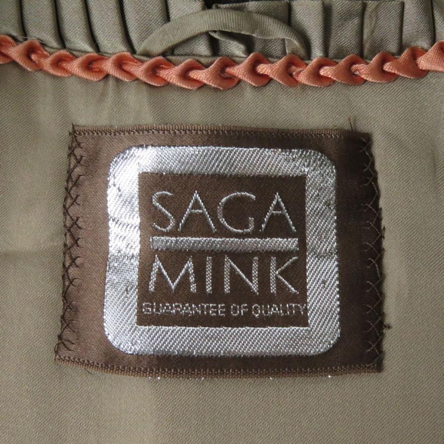 毛並み極美品☆SAGA MINK サガミンク 裏地花柄刺繍入り 本毛皮 毛並み極美品☆SAGA MINK サガミンク 裏地花柄刺繍入り 本毛皮
