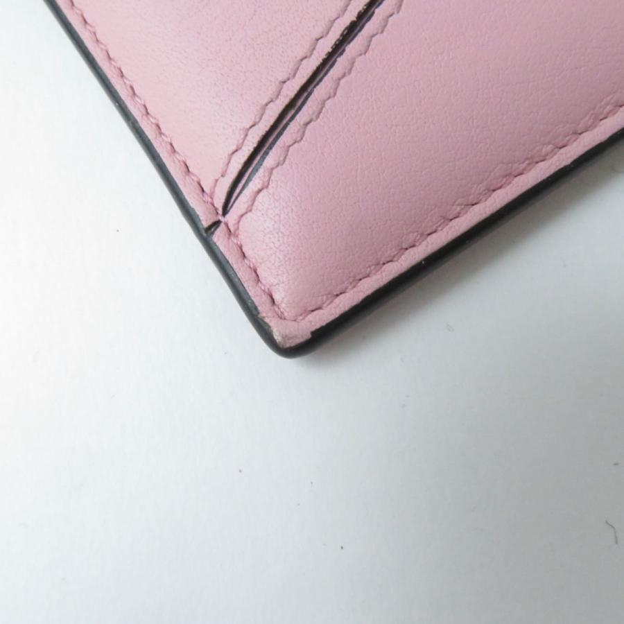 LOEWE 良品☆LOEWE ロエベ アナグラム パズル レザー カードケース 