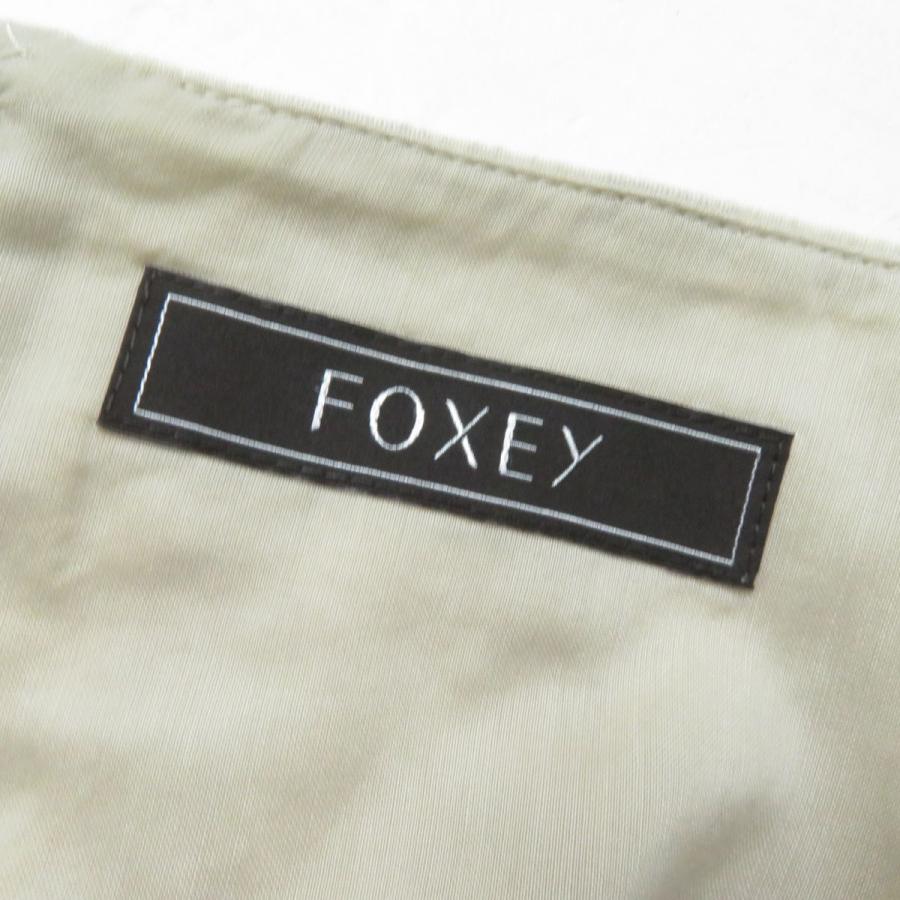 美品☆正規品 FOXEY フォクシー 41885 サイドリボン ノースリーブ 