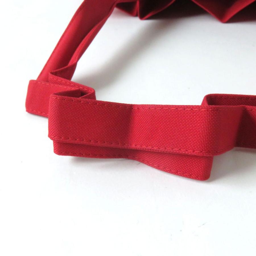 【希少 高級◎】プリーツプリーズ ハンドバッグ 変形 赤 イッセイミヤケ 希少 高級◎】プリーツプリーズ ハンドバッグ 変形 赤 イッセイ