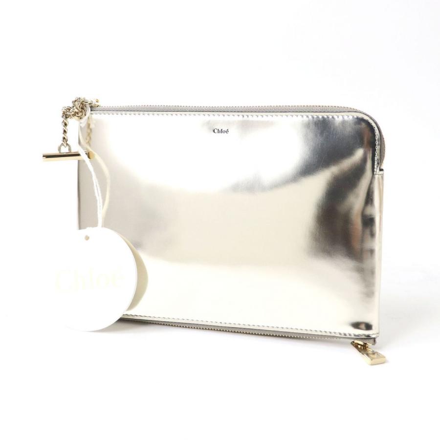 未使用品◇Chloe クロエ 3P0801-H5A DREW ドリュー ロゴ入 パテント