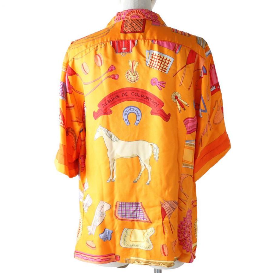 良品◇上質◎ HERMES エルメス CHEMISES SUR MESURE シルク100% ALBUMS