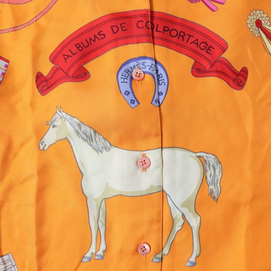 良品◇上質◎ HERMES エルメス CHEMISES SUR MESURE シルク100% ALBUMS