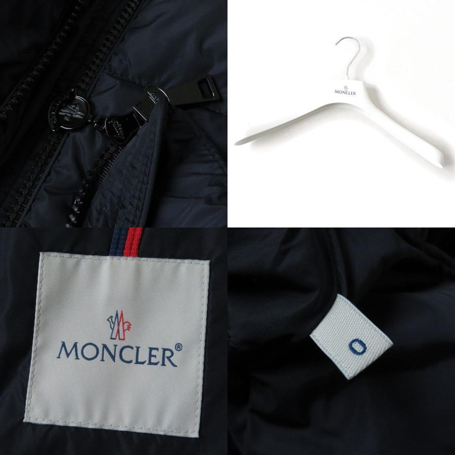 美品◇国内正規品 MONCLER モンクレール 16-17AW CLION クリオン ファー・フード・ベルト付 ZIP ダウンジャケット ネイビー レディース 0｜brand-td-store｜08