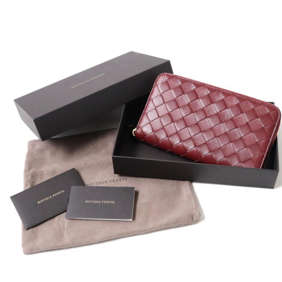 未使用品 新作 Bottega Veneta ボッテガヴェネタ イントレチャート ラウンドzip レザーロングウォレット 長財布 バーガンディ レディース H1 St Greenヤフーショッピング店 通販 Yahoo ショッピング