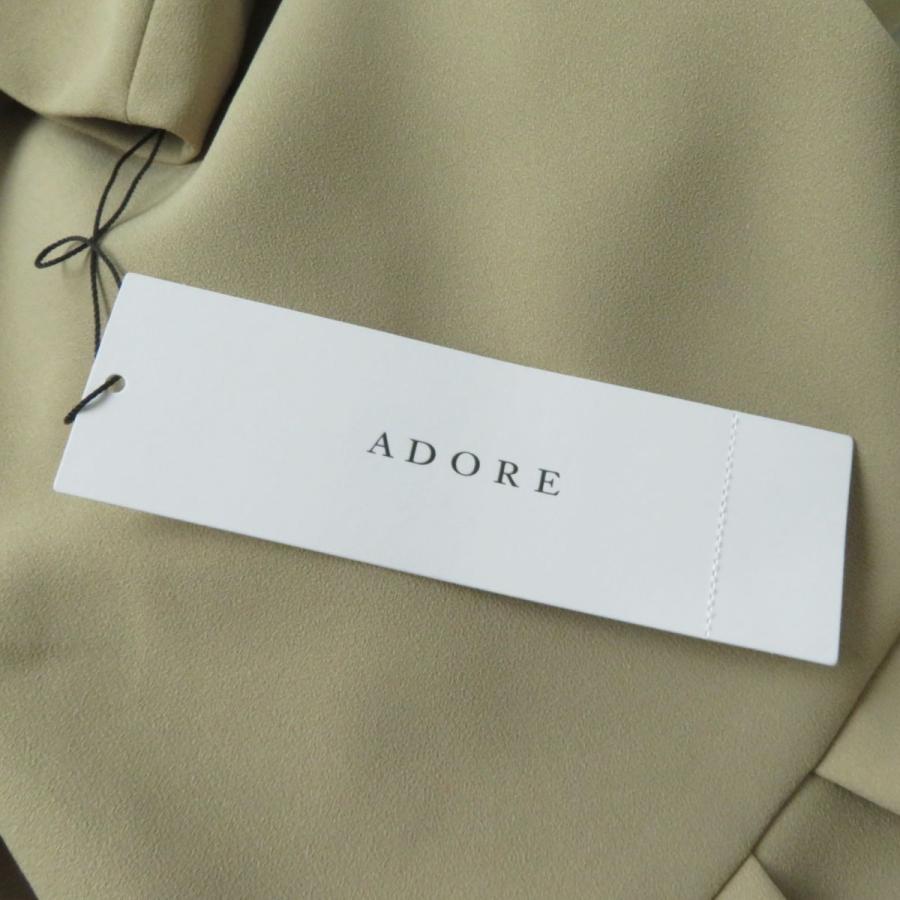 ADOREアドーア クリアボンディングブラウス 38 長袖 フレアシルエット 