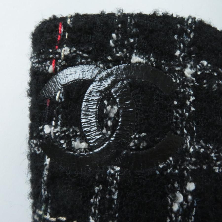 CHANEL 美品☆22AW シャネル G39614 ココマーク付 レザー使い CHANEL 美品☆22AW シャネル G39614 ココマーク付 レザー使い