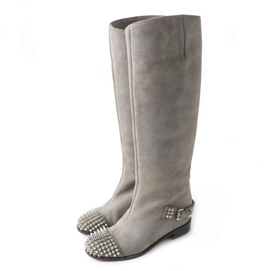 未使用品☆クリスチャンルブタン 3120960 EGOUTINA FLAT スタッズ付  