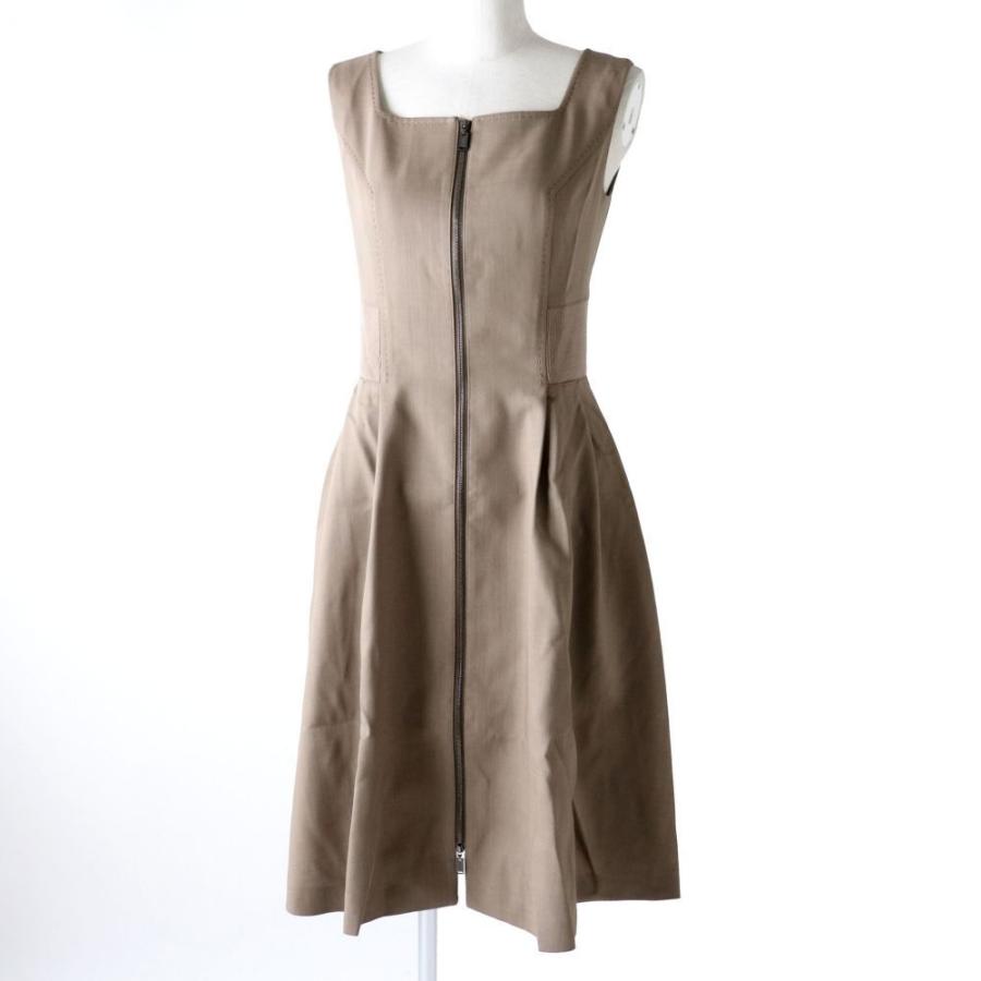 即日発送 極美品 正規品 Foxey フォクシー 18年 Zip ニット切替デザイン ノースリーブワンピース カフェオレ ブラウン系 美シルエット 38 ロングセラー Www Clinicagastroservice Com Br