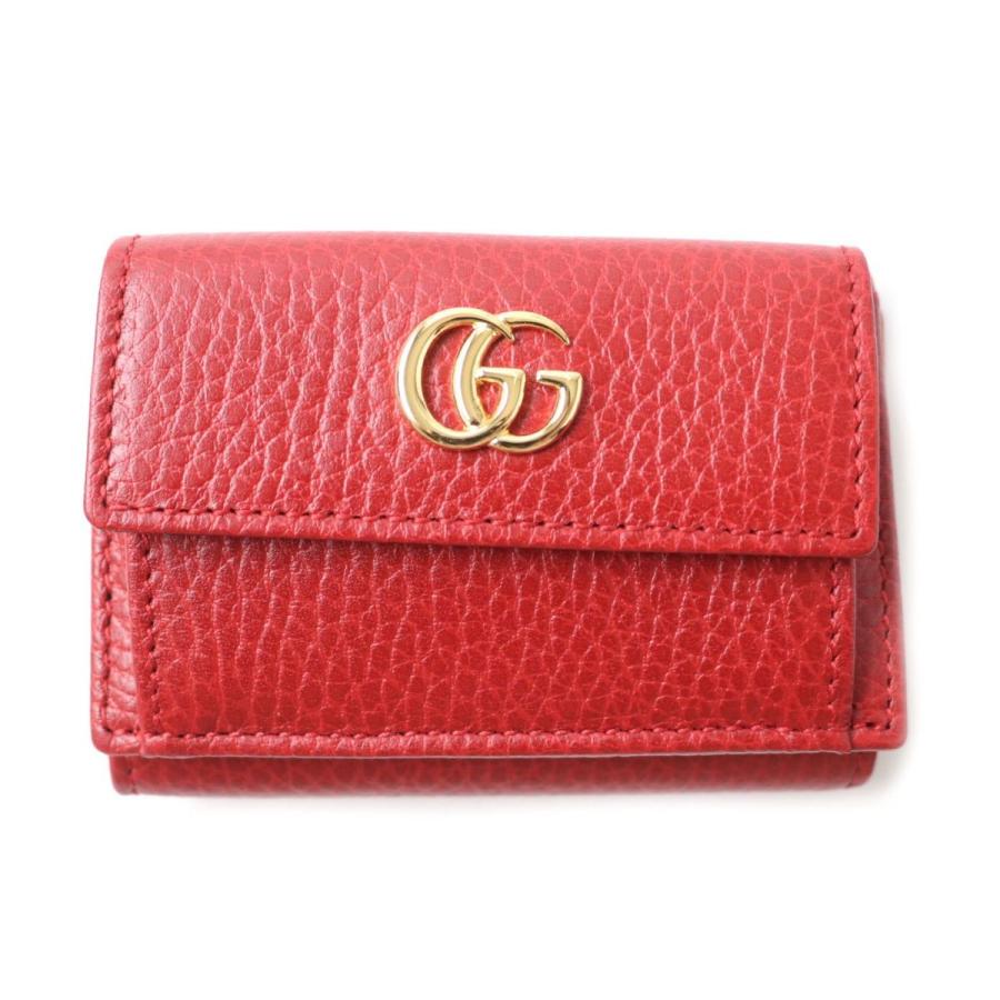 未使用品☆GUCCI グッチ 523277 GGマーモント レザー コンパクト 