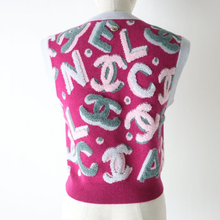 極美品☆正規品 CHANEL シャネル 22N P73252 ココマーク付き ロゴ入り 